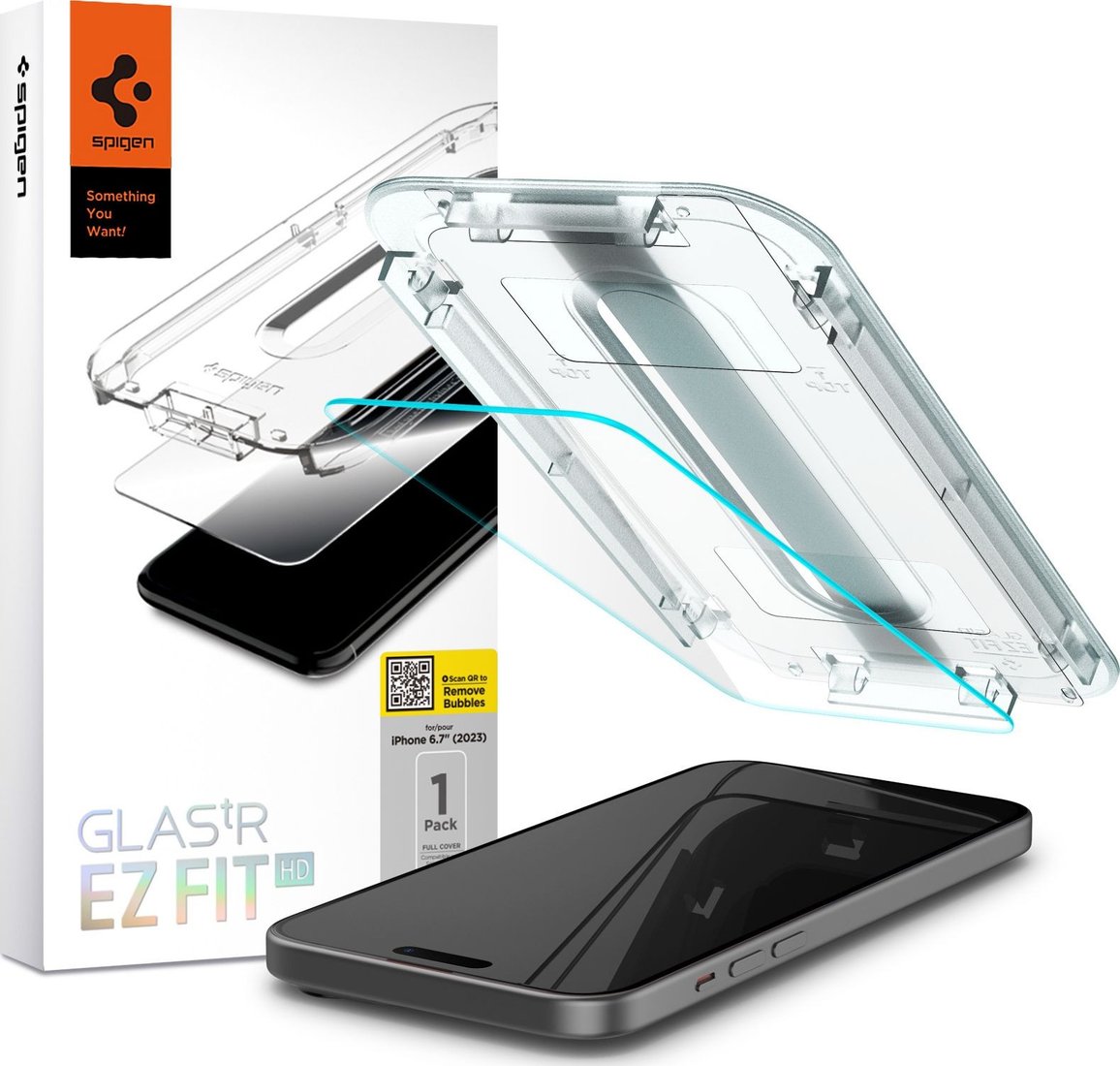 

Защитное стекло Spigen Glass TR EZ Fit для iPhone 15 Plus AGL06887