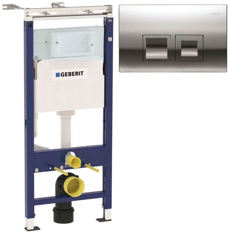 Инсталляция для унитаза Geberit Duofix Plattenbau Delta 50 458.122.35.21 (хром глянец)