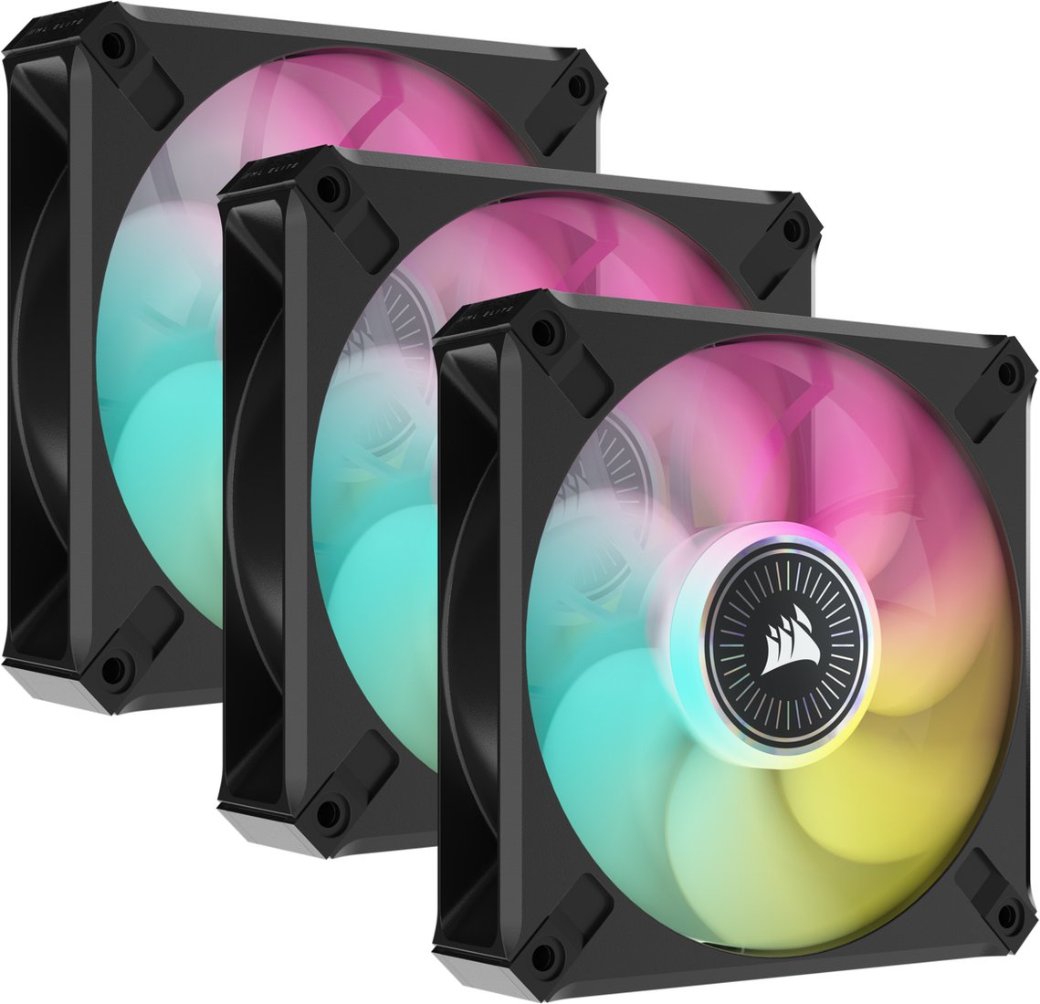 

Набор вентиляторов Corsair iCUE ML120 RGB Elite CO-9050113-WW
