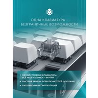 Клавиатура IO by Red Square Type 84 Magnetic g3ms Magnetite Ice (белый)