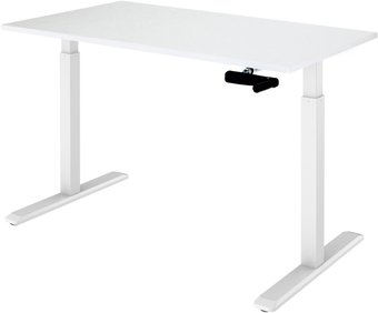 ErgoSmart Manual Desk 1380x800x18 мм (альпийский белый/белый)