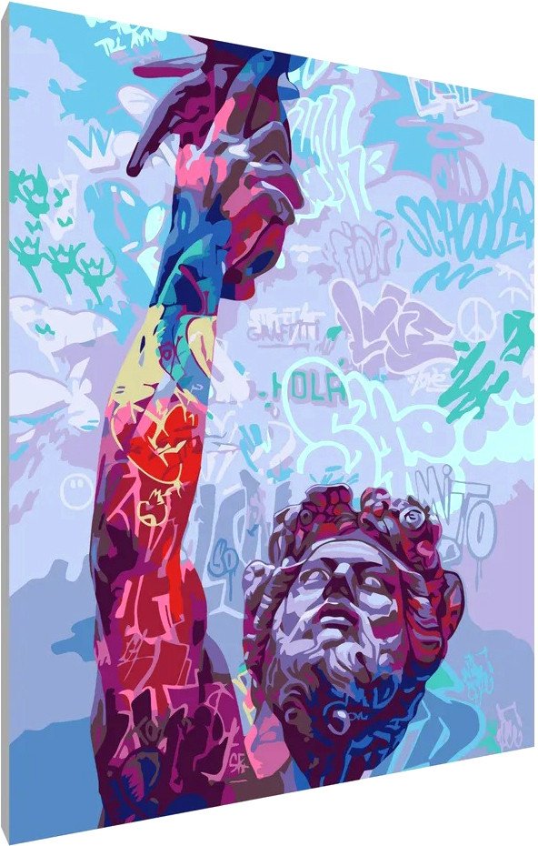 

Картина по номерам PaintLine Дионис статуя граффити 2037727145668