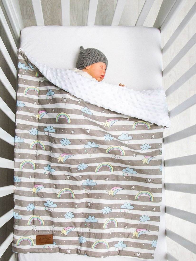 

Плед Amarobaby Растем вместе. Радуга 85x95 (серый)