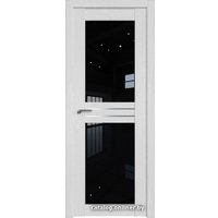 Межкомнатная дверь ProfilDoors 2.56XN L 80x200 (монблан, стекло черный триплекс)