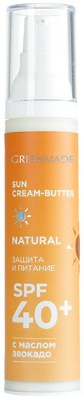 

Крем солнцезащитный GreenMade C маслом авокадо SPF 40+ (50 мл)