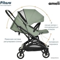 Коляска прогулочная «книга» Pituso Ameli (green)