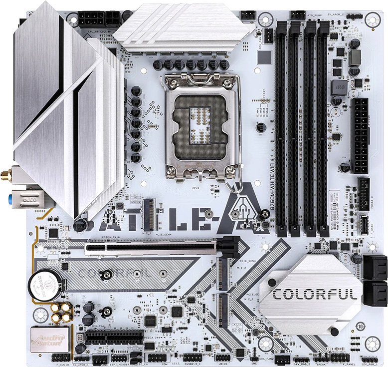 

Материнская плата Colorful Battle-AX B760M-White WiFi V20