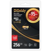 Карта памяти DiGoldy Extreme Pro microSDXC 256GB DG256GCSDXC10UHS-1-ElU3 W