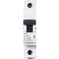 Выключатель автоматический Legrand RX3 1P C 50A 4.5кА 1M 419669