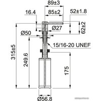 Дозатор для жидкого мыла Franke Comfort 119.0578.771 (нержавеющая сталь)