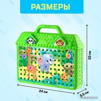 Конструктор Эврики 5189629 Веселые зверята (зеленый)