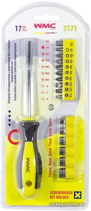 Набор отвертка с битами WMC Tools WMC 5171