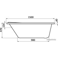 Ванна Santek Ибица 150x100 R [1WH112035]