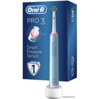 Электрическая зубная щетка Oral-B Pro 3 3000 Cross Action D505.513.3 (голубой)