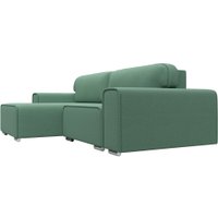 Угловой диван Лига диванов Лига-029 левый 121934L (рогожка амур зеленый)