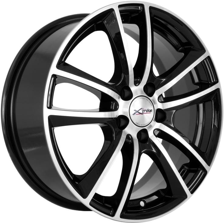 

Литые диски X'trike X-116 16x6.5" 5x114.3мм DIA 66.1мм ET 40мм BK/FP