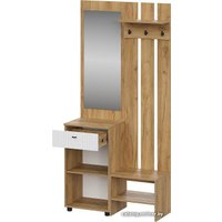 Стенка SV-Мебель Милан исп. 1 00-00108160 (дуб золотой/белый матовый)