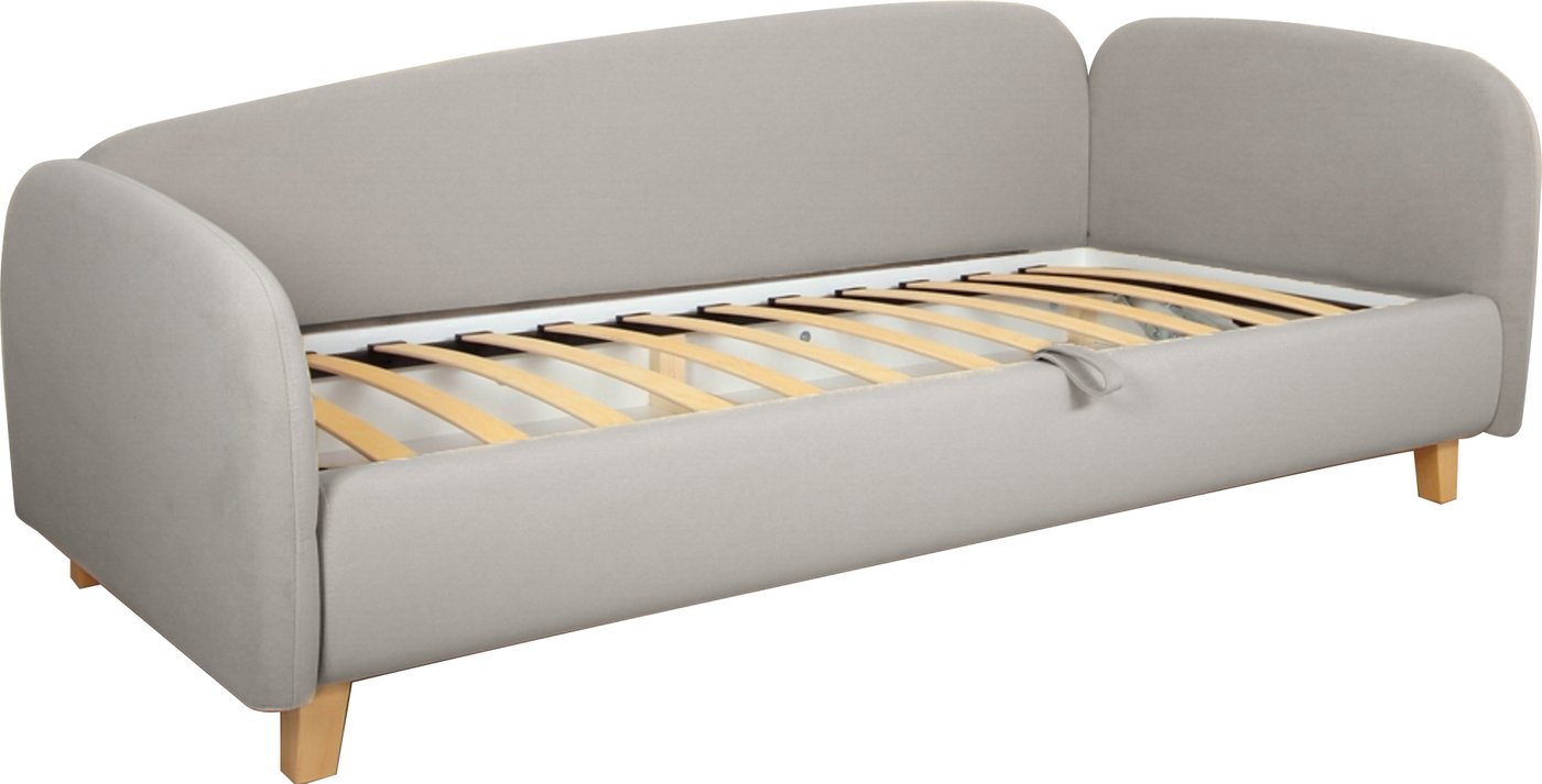 

Кровать-тахта DiArt Альба 0.9 правая (велюр Магия 53/ножки светлые)