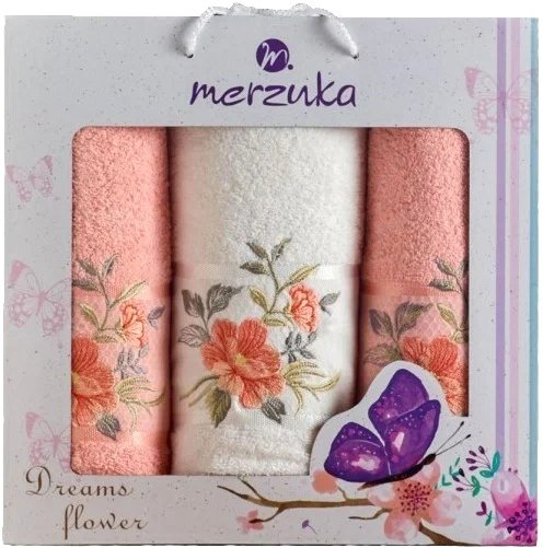 

Набор полотенец Merzuka Dreams Flower 10677 (3 шт, в коробке, оранжевый)