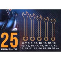 Набор ключей Megatools MT-5261PD (25 предметов)