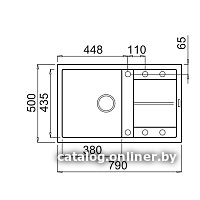 Кухонная мойка Elleci Unico 300 White K96 LKU30096