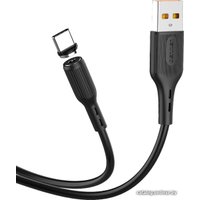Кабель Denmen D18T USB Type-A - USB Type-C (1 м, черный)