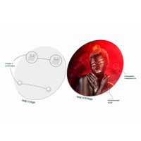 Картина Stamprint Красный дым AR002 круг (70х70) в Орше