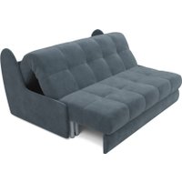 Диван Мебель-АРС Аккордеон Барон №2 ППУ 120x200 (велюр серый/синий HB-178/26)