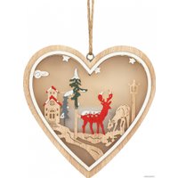 Елочная игрушка ЭРА Сердце ENGDS-5L Б0060479