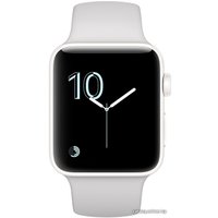 Умные часы Apple Watch Series 2 42mm White Ceramic with Cloud Sport Band [MNPQ2]