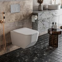 Унитаз подвесной Roxen Boro One Rimless 6 в 1 StounFix Dual Fresh 568544 (кнопка: матовая)