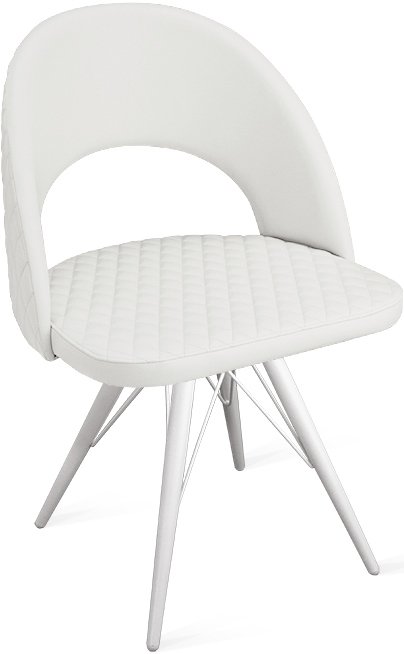 

Стул Трия Гэтсби К3 (белый матовый/кожзам Polo White)
