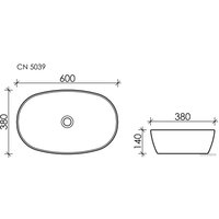 Умывальник Ceramica Nova Element CN5039