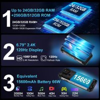 Телефон Unihertz Tank 3s 16GB/512GB (черный/серый) в Бресте