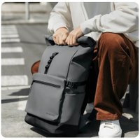 Городской рюкзак Xiaomi Roll Top Casual Backpack BHR9055GL (серый/черный)