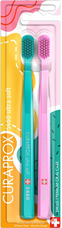 

Набор зубных щеток Curaprox Duo DifferentDay ultrasoft d 0.1 мм (2 шт)