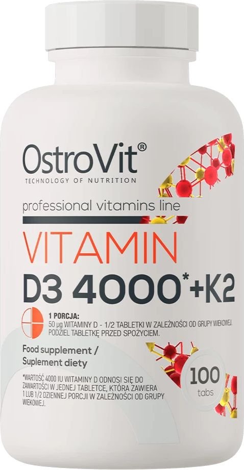 

БАД OstroVit Vitamin D3 (4000) + K2 (100 таблеток)
