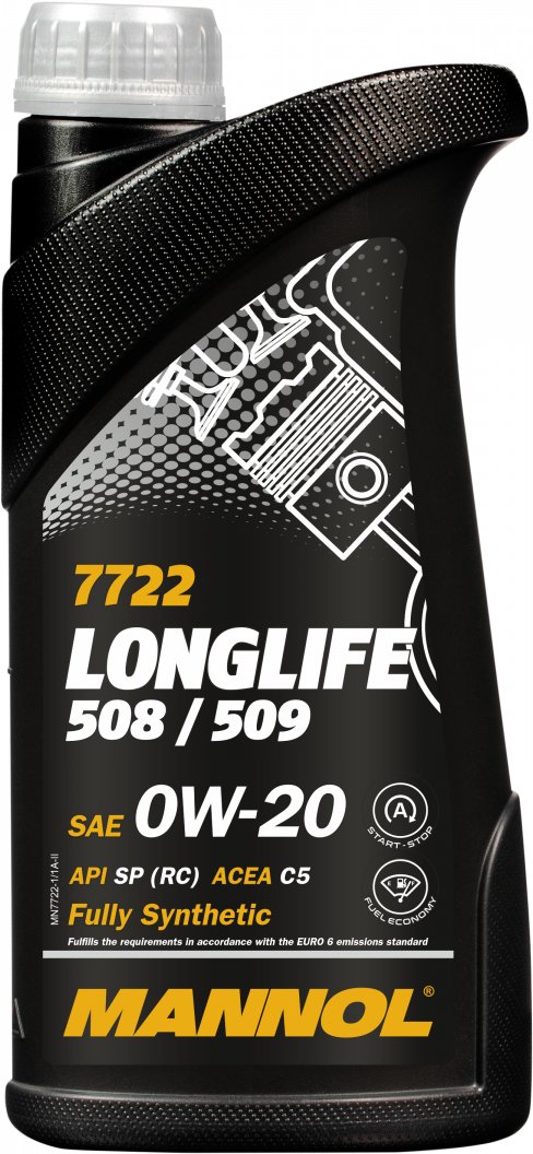 

Моторное масло Mannol Longlife 508/509 0W-20 SP RC 1л