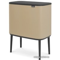 Система сортировки мусора Brabantia Bo Touch Bin 11+23 л (минерально-золотой)