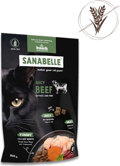 

Сухой корм для кошек Bosch Sanabelle Juicy с говядиной 0.04 кг