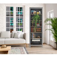 Стеллаж Mio Tesoro Сага 70 2.08.07.110.15 (серый/ясень)