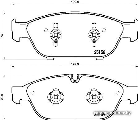 Тормозные колодки Brembo P85127