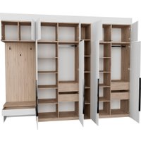 Стенка Рэйгрупп Рэй P245-B11-3-EBE В11-3 (дуб элисон/белый премиум)