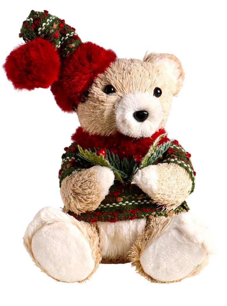 

Статуэтка Sima-Land Медведь в свитере и колпаке с еловой веткой 10870199