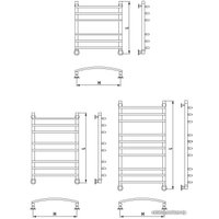 Полотенцесушитель Luxon R Ultra 80x40 (нижнее подключение)