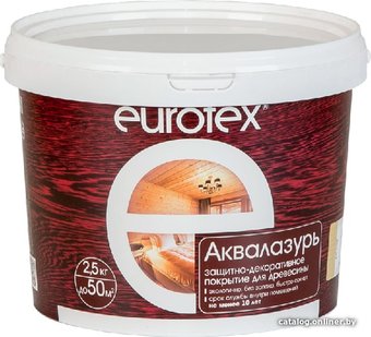 Лак Eurotex Аквалазурь (утренний туман, 2.5 кг)