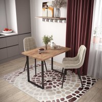 Кухонный стол Mio Tesoro Tako 92x50 (дуб крафт золотой/черный)