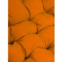 Подвесное кресло M-Group Для двоих 11450107 (белый ротанг/оранжевая подушка)