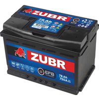 Автомобильный аккумулятор Zubr EFB R+ (78 А·ч)