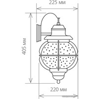 Уличный настенный светильник Elektrostandard Regul D GLXT-1475D (черная медь)